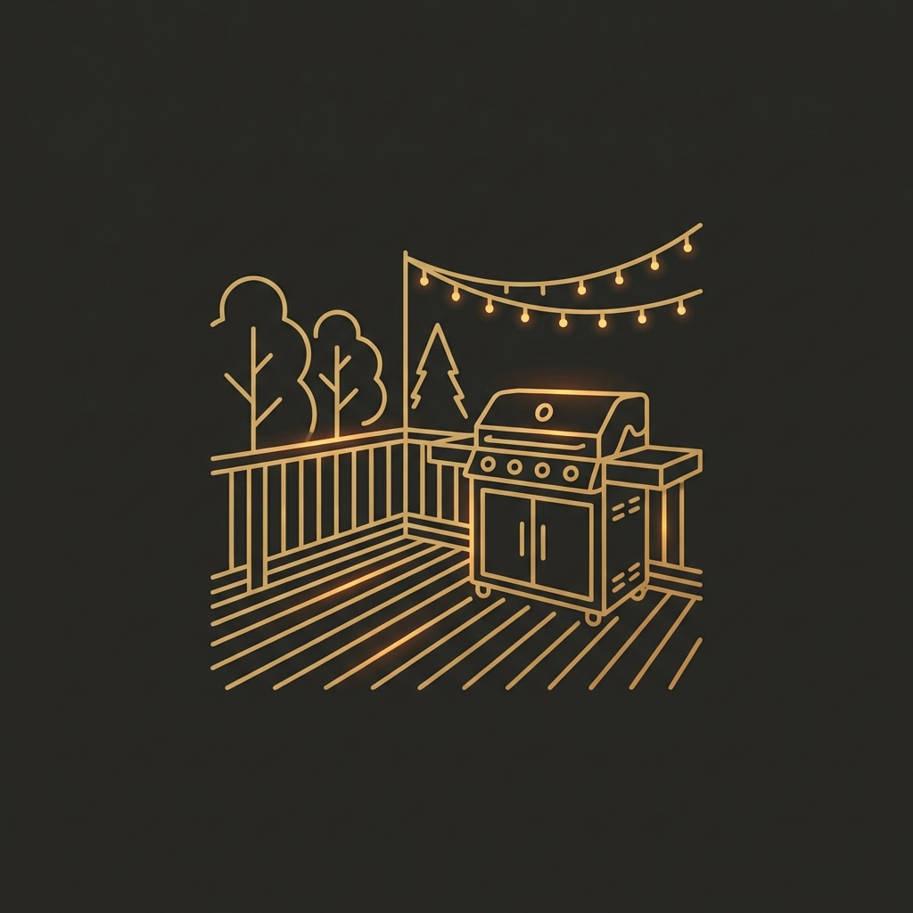 Outdoor living illustration