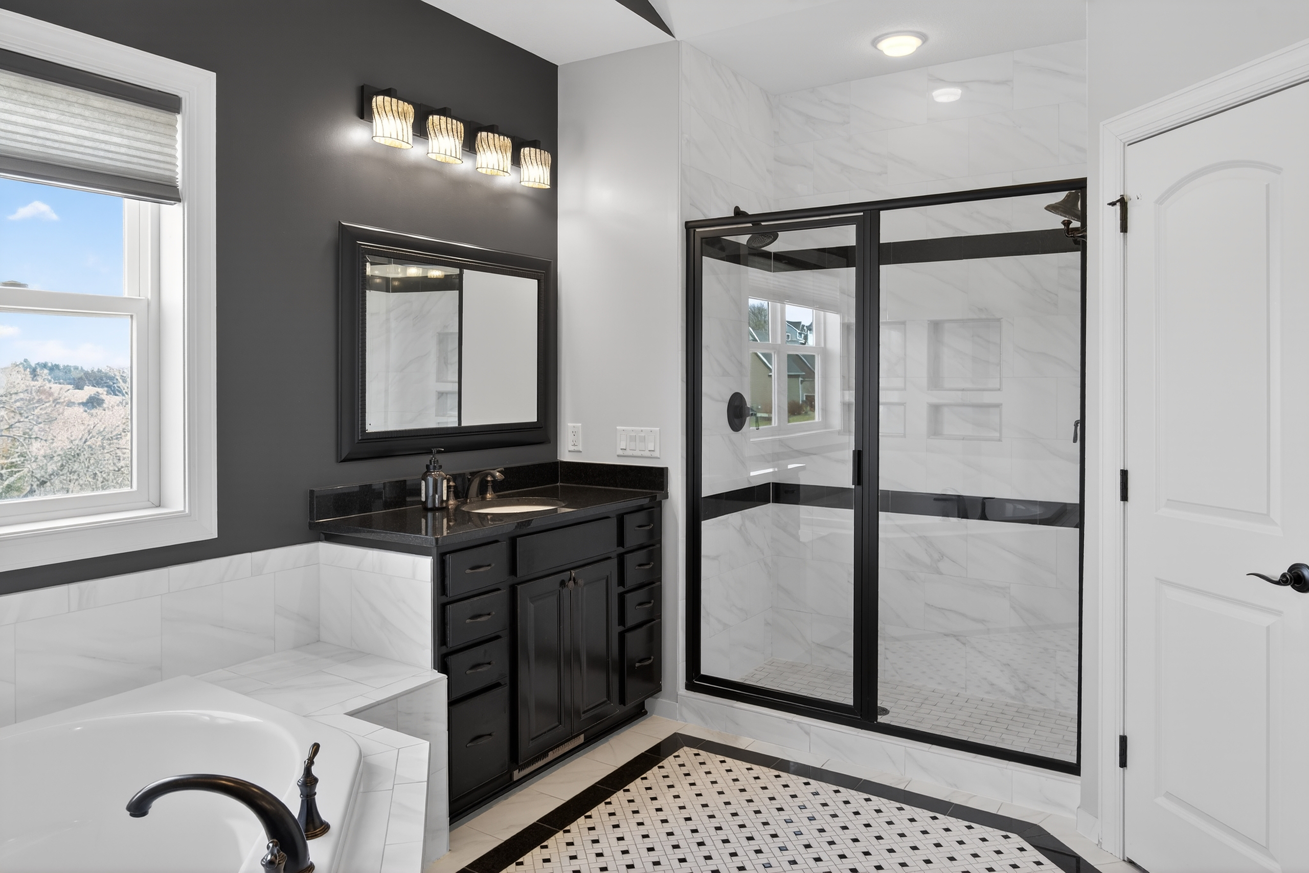 Voyageur custom sauna interior with cedar benches